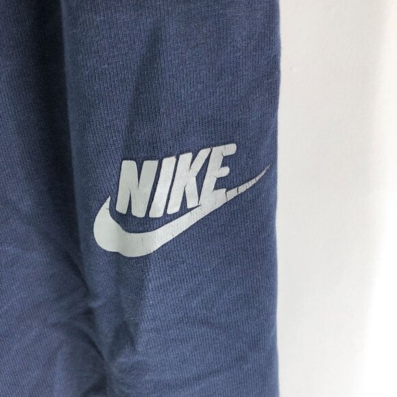 Nike Mens Dark Blue Jogger Sweatpants Zip Pockets Logo Drawstring S - Picture 2 of 6